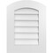 Ekena Millwork Arch Top Surface Mount PVC Gable Vent: Functional, w/ 3-1/2"W x 1"P Standard Frame, 18"W x 24"H GVPAR18X2401SF - alternate 1